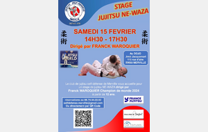 Stage Ne-Waza avec Franck WAROQUIER