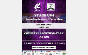 Stage UV4 - 1er &amp; 2ème Dan à Avion