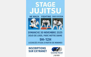 STAGE JUJITSU (Ne Waza - Fighting - Duo System - Arbitrage)