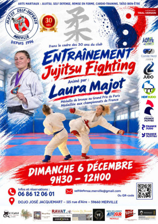 Entrainement Jujitsu Fighting avec Laura Majot